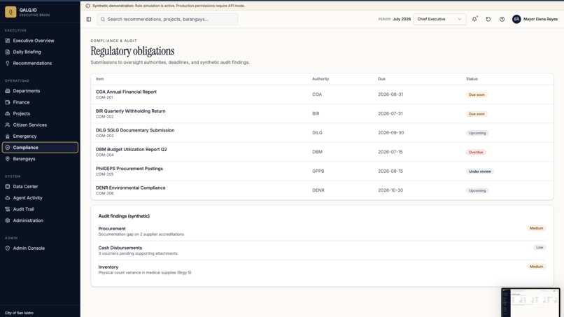 Local Government Unit Chief Executive Agentic Brain – screenshot 6