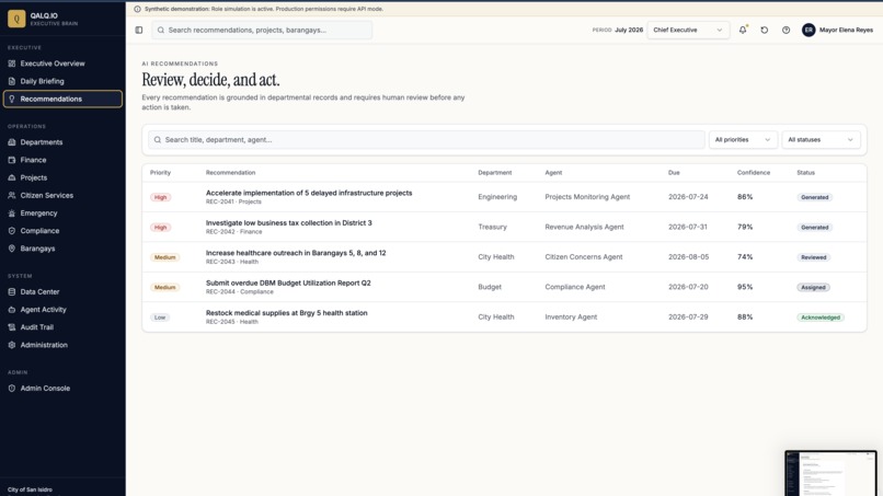 Local Government Unit Chief Executive Agentic Brain – screenshot 8