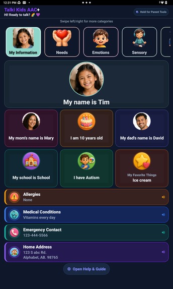 Talki Kids AAC+ – screenshot 2