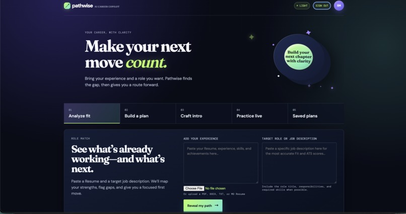 Pathwise-AI Career CoPilot – screenshot 2
