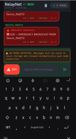 RelayNet: Decentralized Offline Mesh Network – screenshot 3