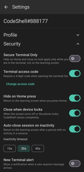 CodeShell – screenshot 4