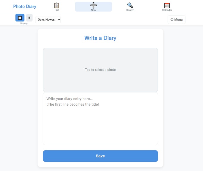 photo-diary – screenshot 1