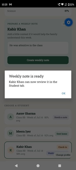 Dear Parent – screenshot 2