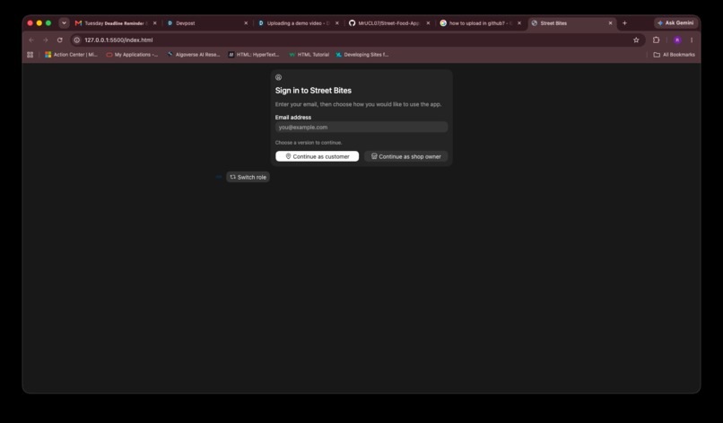 StreetBite – screenshot 1