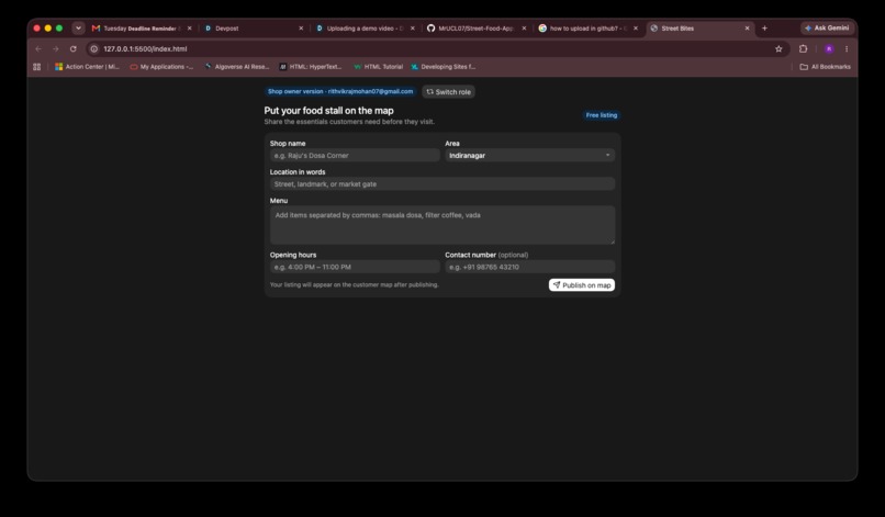 StreetBite – screenshot 2