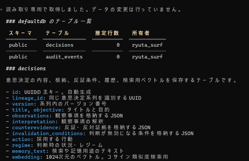 Decision Memory Ledger – screenshot 1
