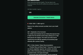 ZK-MedShield: Privacy-Preserving AI Lab Report Analyzer