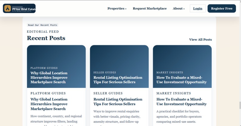 Pfine Real Estate Management System – screenshot 4
