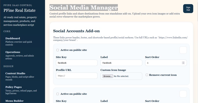 Pfine Real Estate Management System – screenshot 5