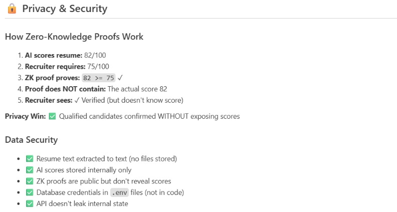 Veri-Skill:Zero-Knowledge AI Screener – screenshot 10