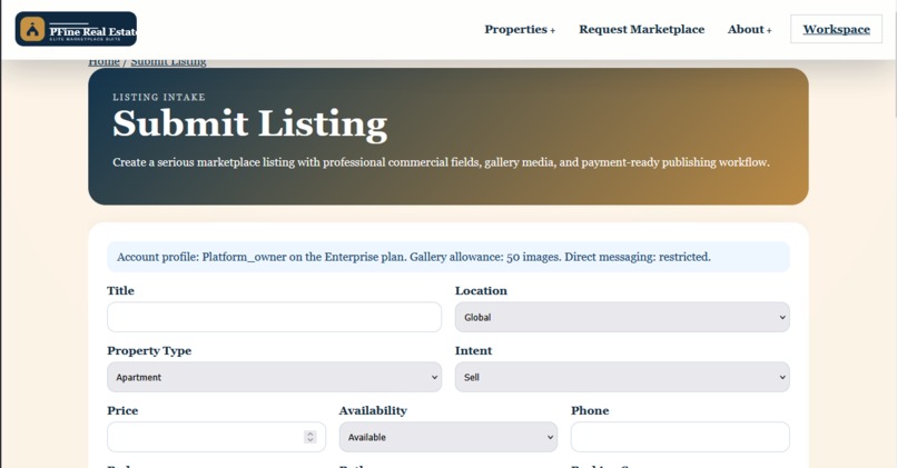 Pfine Real Estate Management System – screenshot 14