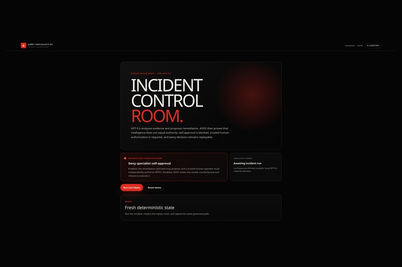 ASOS Control Room – screenshot 4