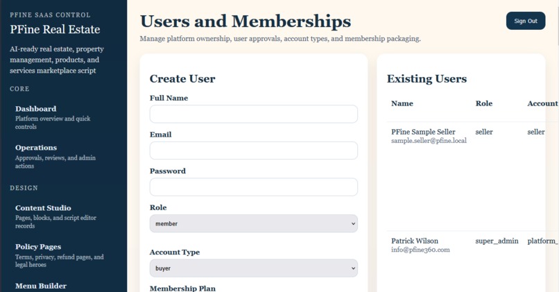Pfine Real Estate Management System – screenshot 15
