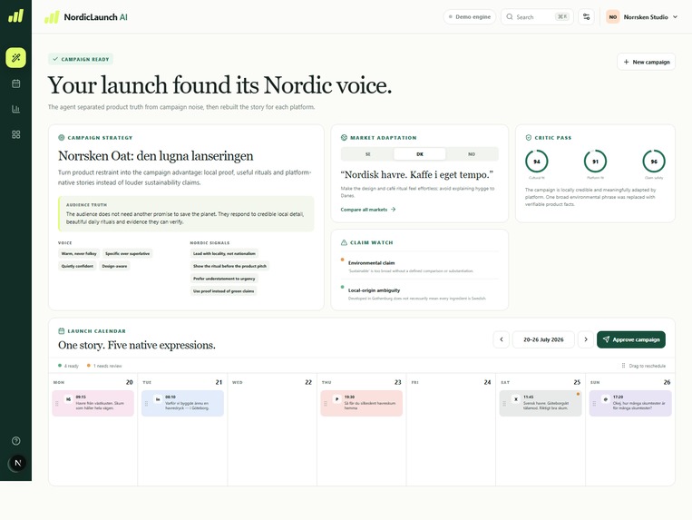 NordicLaunch AI – screenshot 1