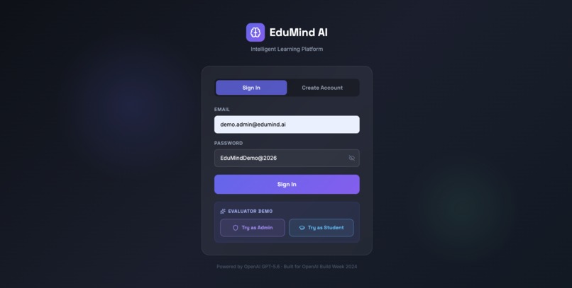 Education Platform with AI Integration (EduMind AI) – screenshot 1