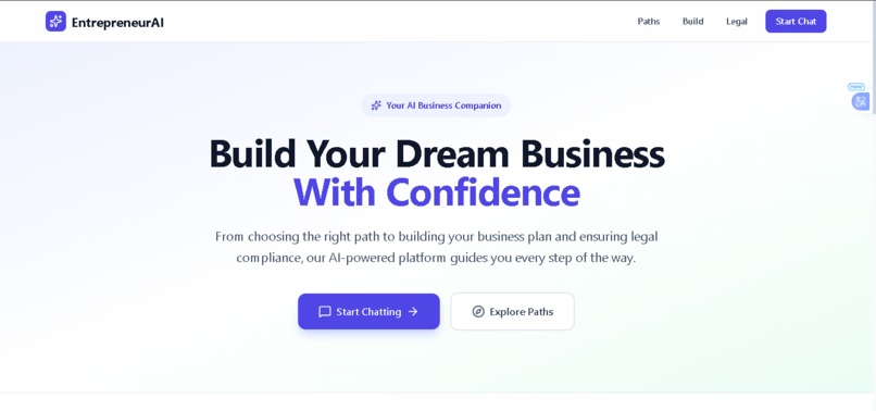 Entrepreneurs AI – screenshot 1