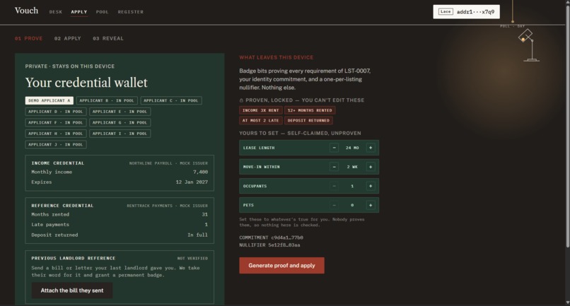 Vouch – screenshot 2