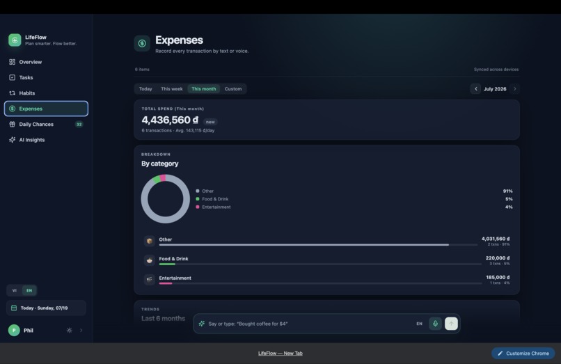 LifeFlow — Your Daily Opportunity OS – screenshot 2