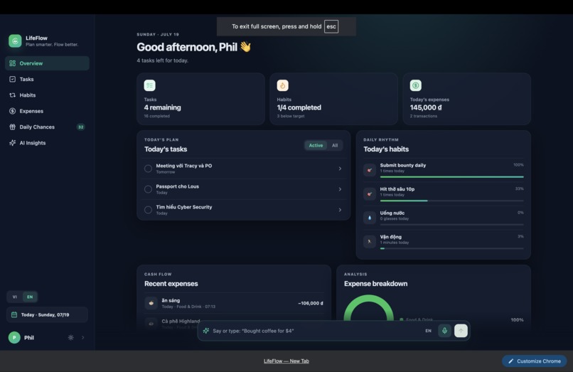 LifeFlow — Your Daily Opportunity OS – screenshot 3