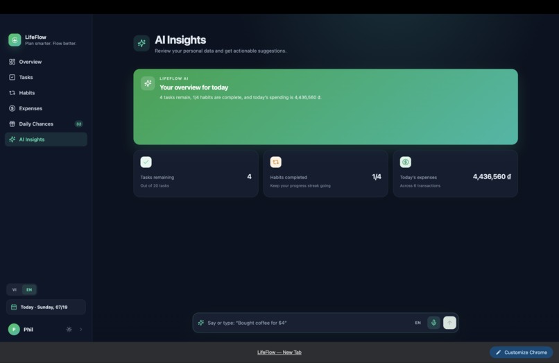 LifeFlow — Your Daily Opportunity OS – screenshot 4