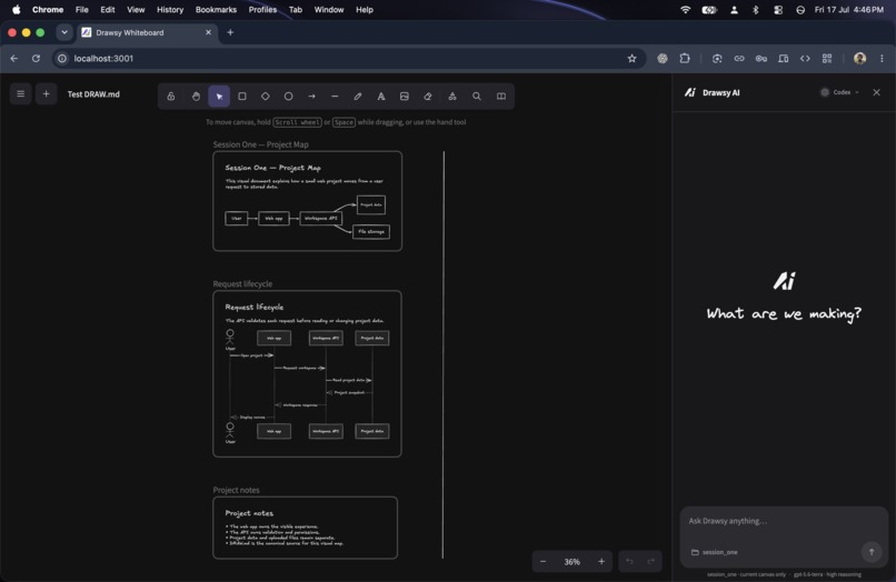 Drawsy AI and Workspace – screenshot 1