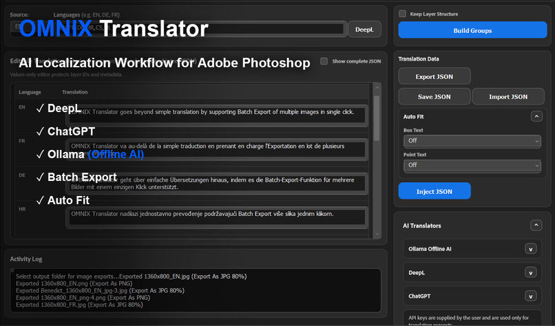 OMNIX Translator – Photoshop – screenshot 1