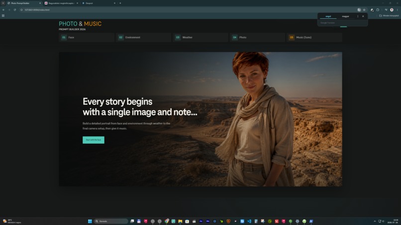 Photo & Music Prompt Builder – screenshot 1