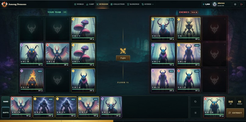 Among Demons Browser Game – screenshot 5
