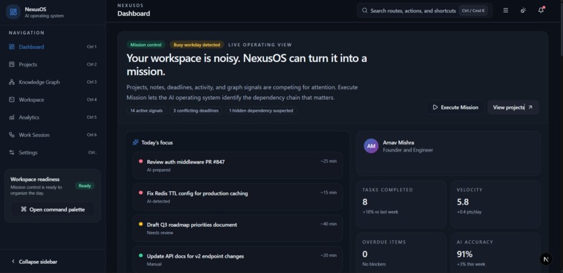 NexusOS – screenshot 1