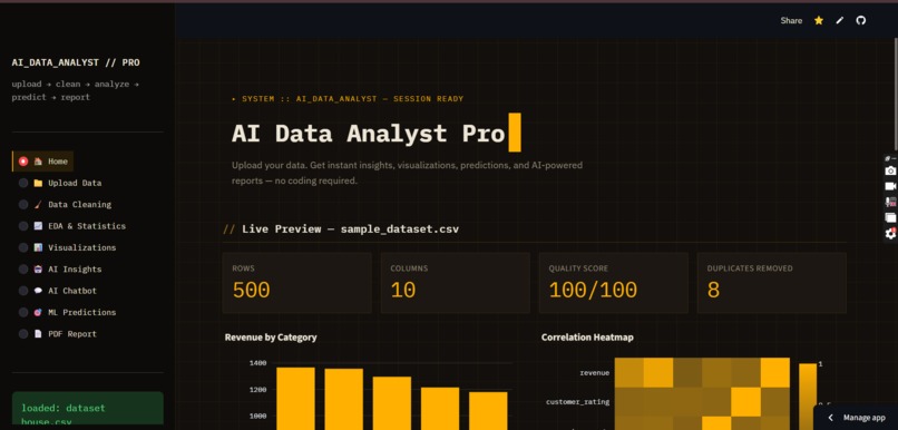 AI Data Analyst Pro – screenshot 1