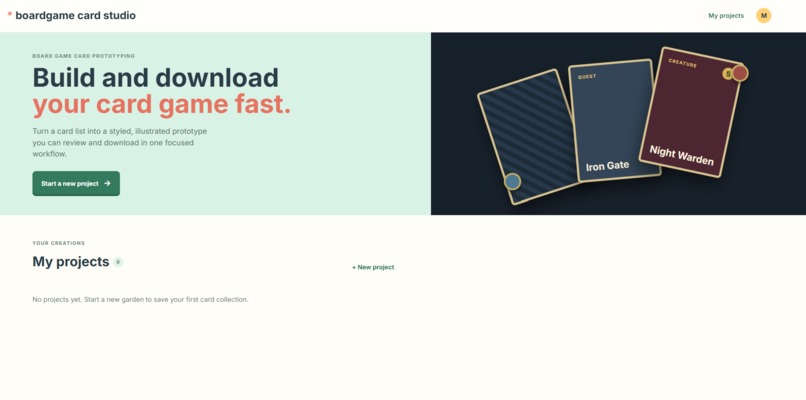 Board Game Card Studio – screenshot 1
