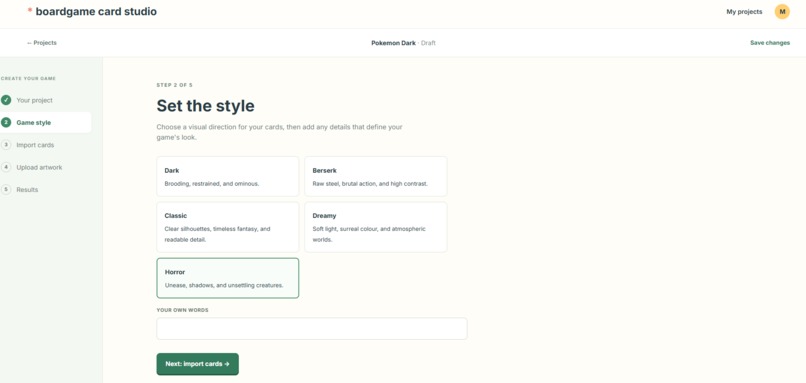Board Game Card Studio – screenshot 2