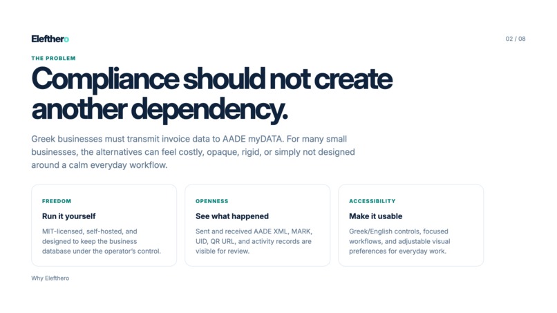 Elefthero - Open Invoicing for Greece – screenshot 2