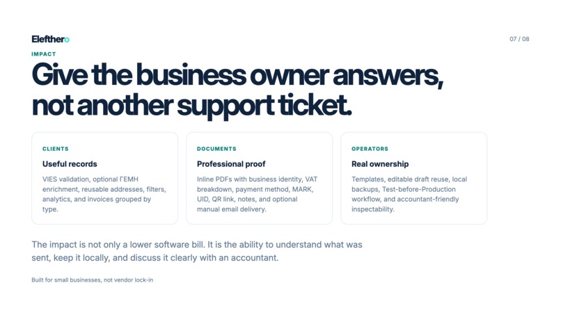 Elefthero - Open Invoicing for Greece – screenshot 7