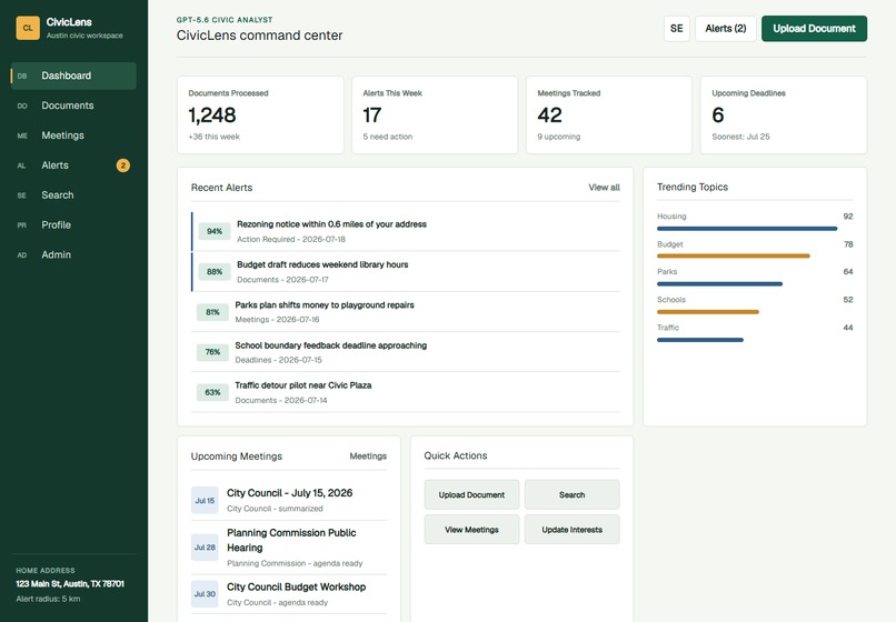 CivicLens – screenshot 2