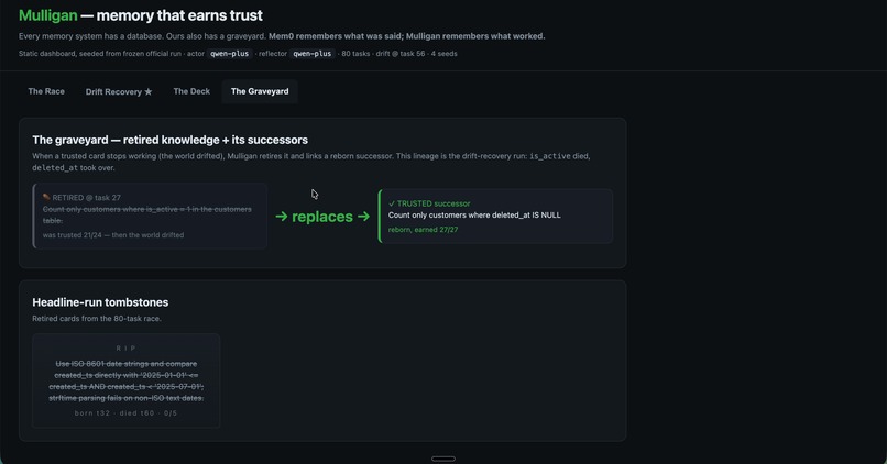 Mulligan — memory that earns trust – screenshot 1