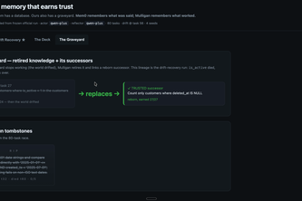 Mulligan — memory that earns trust
