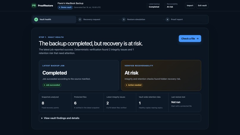 ProofRestore – screenshot 3