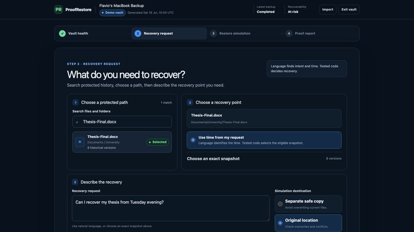 ProofRestore – screenshot 4