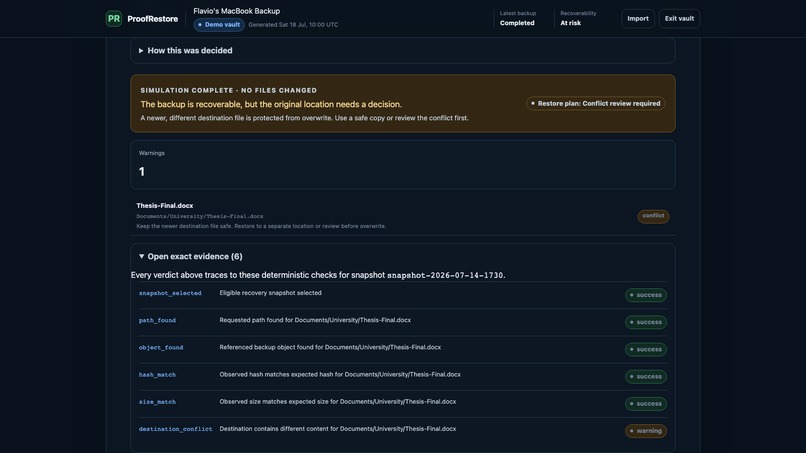ProofRestore – screenshot 6