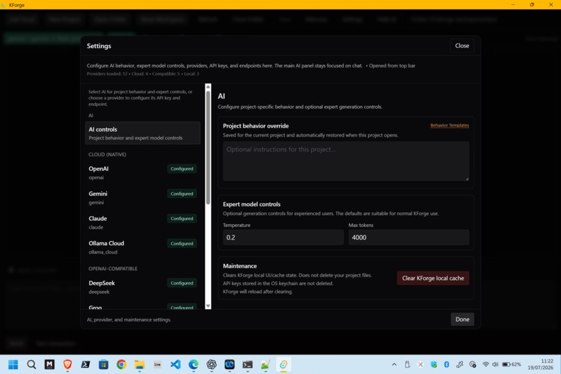 KForge – screenshot 1