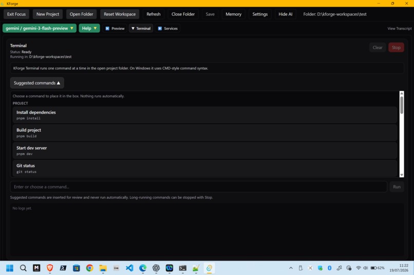 KForge – screenshot 2