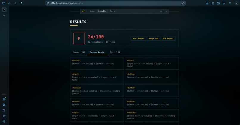 a11y-forge – screenshot 4