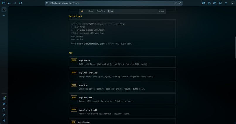 a11y-forge – screenshot 3