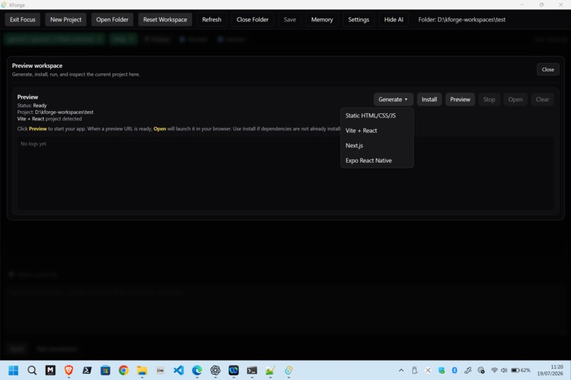 KForge – screenshot 3