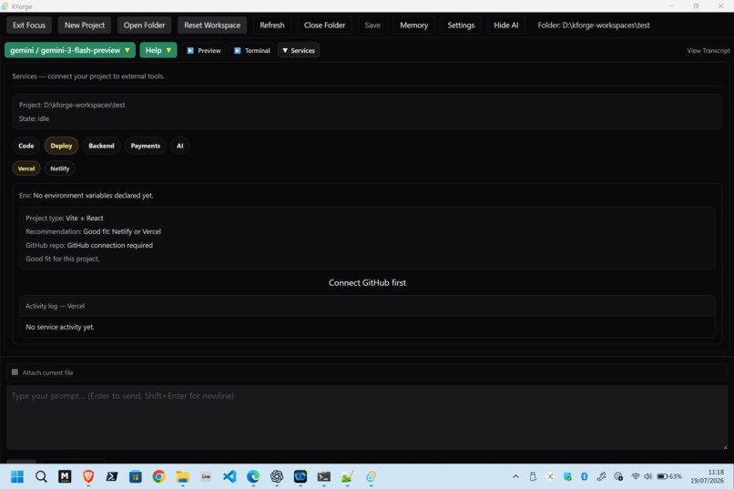 KForge – screenshot 7