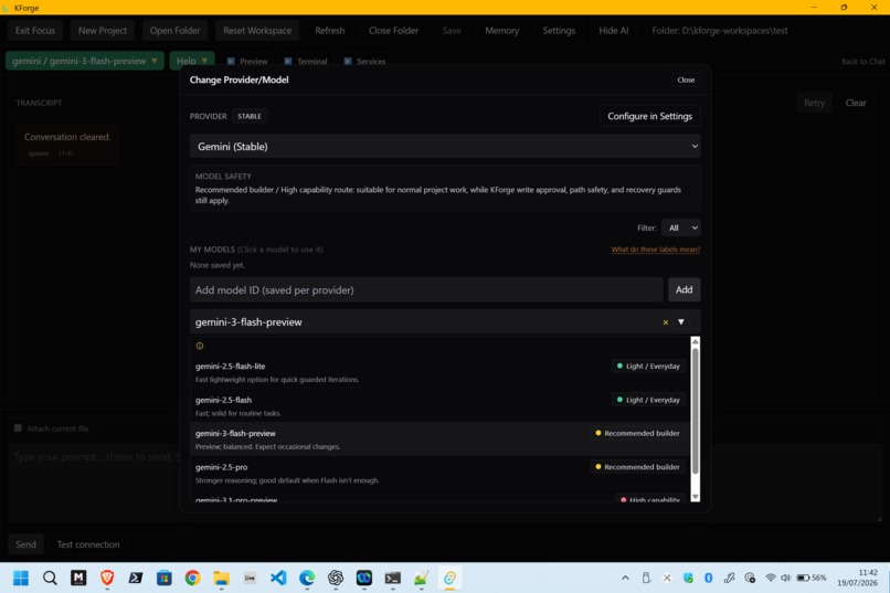 KForge – screenshot 11