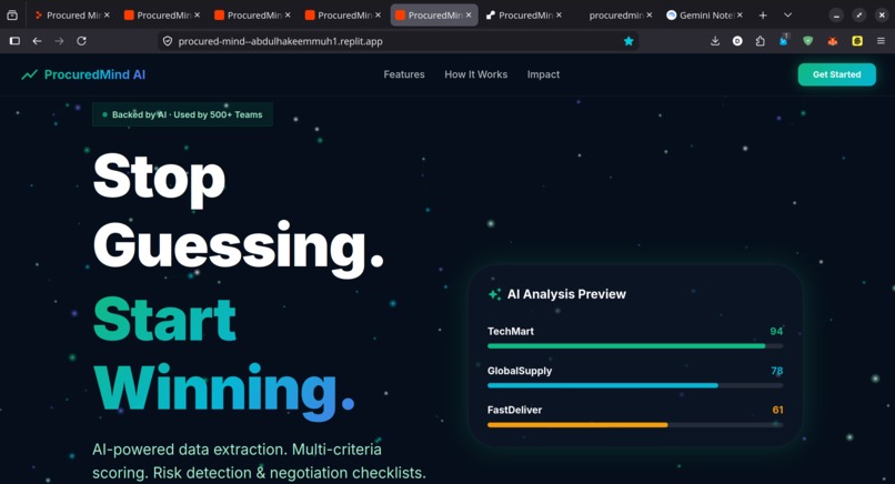 ProcuredMind AI – screenshot 1