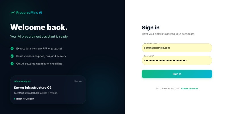 ProcuredMind AI – screenshot 3